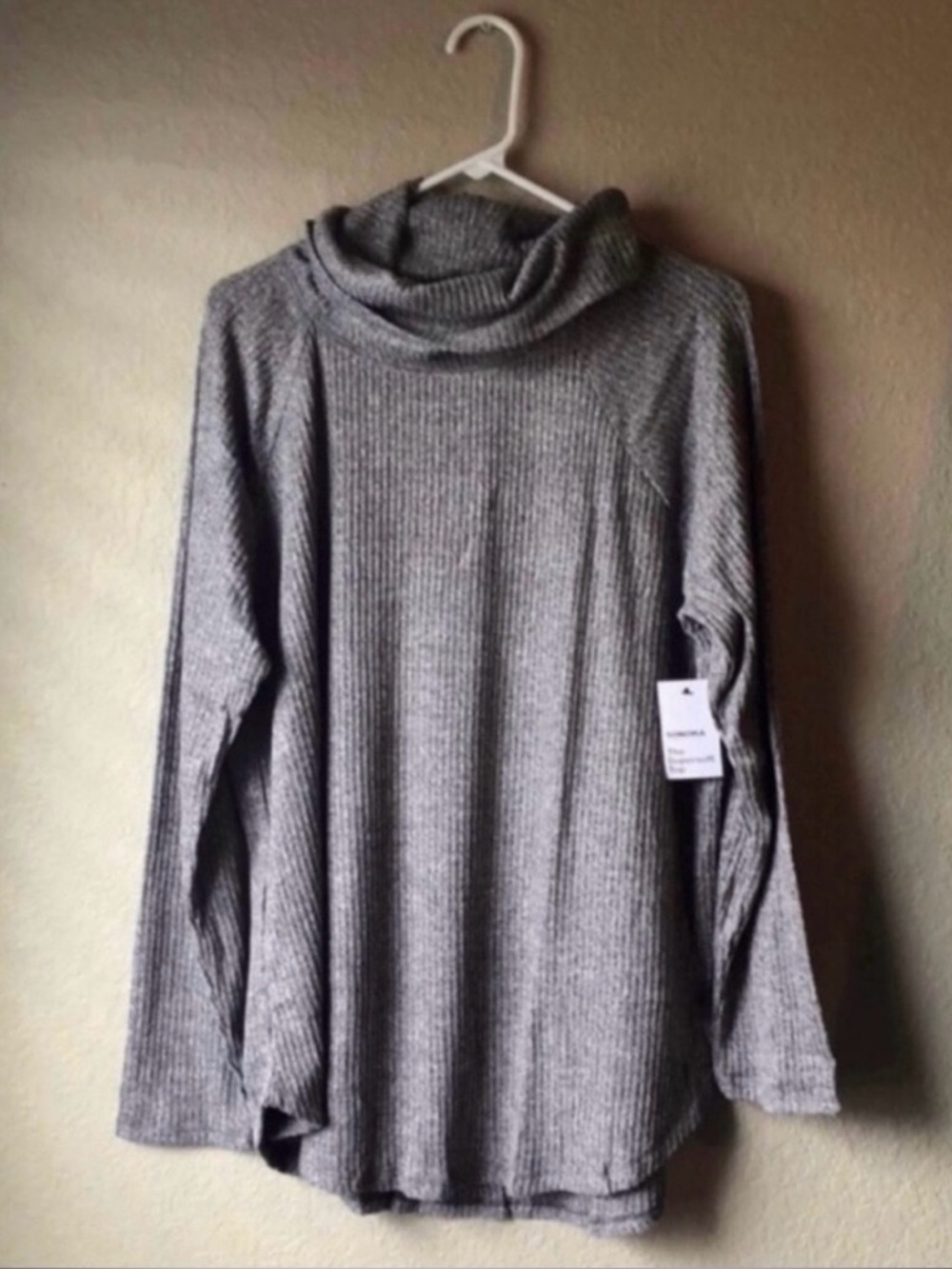 New Sonoma Shirt Women’s Gray Supersoft Top Cowl Neck Casual Classic Shirt XXL